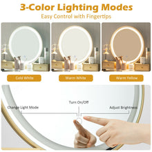 Load image into Gallery viewer, Vanity Table Set with Mirror-White