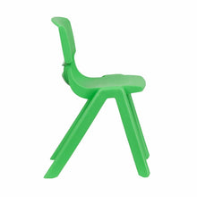 Load image into Gallery viewer, Green Plastic Stackable School Chair with 13.25'' Seat Height pack of 5