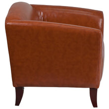 Load image into Gallery viewer, Cognac LeatherSoft Chair