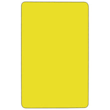 Load image into Gallery viewer, 30''W x 72''L Yellow HP Activity Table - Height Adjustable Short Legs