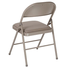 Load image into Gallery viewer, 4 Pk. HERCULES Series Double Braced Gray Vinyl Folding Chair