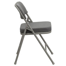 Load image into Gallery viewer, Metal Folding Chairs with Padded Seats | Set of 4 Gray Metal Folding Chairs