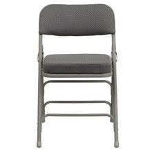 Load image into Gallery viewer, Metal Folding Chairs with Padded Seats | Set of 4 Gray Metal Folding Chairs