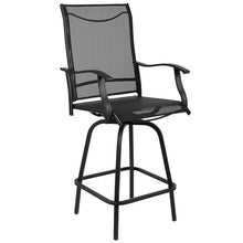 Load image into Gallery viewer, Patio Bar Height Stools Set of 2, in Black