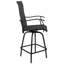 Load image into Gallery viewer, Patio Bar Height Stools Set of 2, in Black