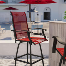 Load image into Gallery viewer, Set of 2 Outdoor Stools - 360 Degree Swivel Bar Stools