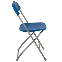 Load image into Gallery viewer, Plastic Folding Chair Blue - 2 Pack 650LB Weight Capacity