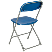 Load image into Gallery viewer, Plastic Folding Chair Blue - 2 Pack 650LB Weight Capacity