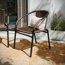 Load image into Gallery viewer, Set of 2 Contemporary Patio Chairs for Indoor and Outdoor Use