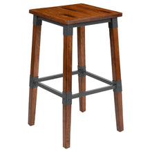 Load image into Gallery viewer, Set of 2 Commercial Grade Industrial Style Backless Dining Barstools