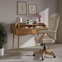 Load image into Gallery viewer, Ivory Microfiber Classic Executive Swivel Office Chair