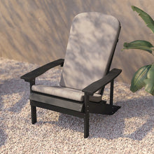 Load image into Gallery viewer, Set of 2 Adirondack Chairs in Slate Gray with Cream Cushions, Porch, and Patio