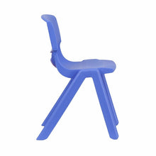 Load image into Gallery viewer, Blue Plastic Stackable School Chair with 13.25'' Seat Height pack of 5