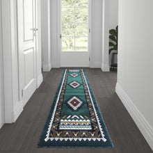 Load image into Gallery viewer, Southwestern Geometric 2' x 3' Accent Rug for Indoor Use