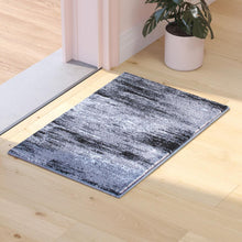 Load image into Gallery viewer, 2' x 3' Gray Abstract Scraped Area Rug - Olefin Rug