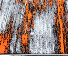 Load image into Gallery viewer, 2' x 7' Red Abstract Area Rug - Olefin Rug