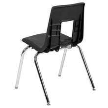 Load image into Gallery viewer, Advantage Black Student Stack School Chair - 18-inch