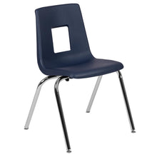 Load image into Gallery viewer, Advantage Navy Student Stack School Chair - 18-inch