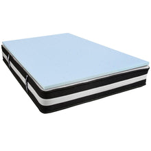 Load image into Gallery viewer, Queen 12 Inch Foam Pocket Spring Mattress, 2 inch Gel Memory Foam Topper Bundle