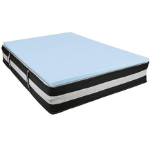 Load image into Gallery viewer, Full 12 Inch Foam Pocket Spring Mattress, 2 inch Gel Memory Foam Topper Bundle