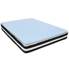 Load image into Gallery viewer, Queen 10 Inch Foam Pocket Spring Mattress, 2 inch Gel Memory Foam Topper Bundle