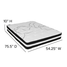 Load image into Gallery viewer, Full 10 Inch Foam Pocket Spring Mattress, 2 inch Gel Memory Foam Topper Bundle