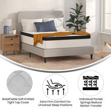 Load image into Gallery viewer, Firm 12 Inch Hybrid Pocket Spring Mattress, Full Mattress in a Box