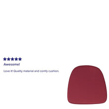Load image into Gallery viewer, Soft Burgundy Fabric Chiavari Chair Cushion