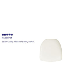 Load image into Gallery viewer, Hard White Vinyl Chiavari Chair Cushion