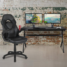 Load image into Gallery viewer, Gaming Desk and Black Racing Chair Set