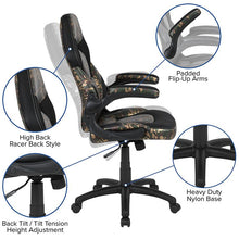 Load image into Gallery viewer, Red Gaming Desk and Camouflage/Black Racing Chair Set