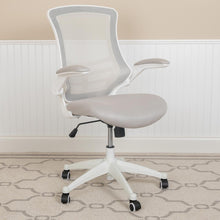 Load image into Gallery viewer, Mid-Back Light Gray Mesh Swivel Ergonomic Task Office Chair