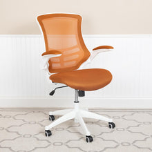 Load image into Gallery viewer, Mid-Back Tan Mesh Swivel Ergonomic Task Office Chair