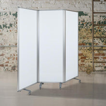 Load image into Gallery viewer, Mobile Magnetic Whiteboard Partition with Lockable Casters, 72"H x 24"W