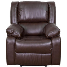 Load image into Gallery viewer, Brown LeatherSoft Recliner