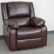 Load image into Gallery viewer, Brown LeatherSoft Recliner