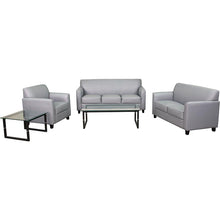 Load image into Gallery viewer, Diplomat Reception Set in Gray LeatherSoft