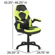 Load image into Gallery viewer, X10 Gaming Chair Racing Office Computer Swivel Chair, Neon Green/Black