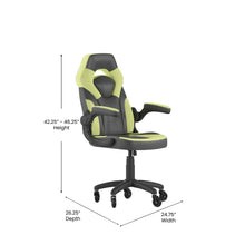Load image into Gallery viewer, X10 Gaming Chair Racing Computer Chair, Neon Green/Black LeatherSoft
