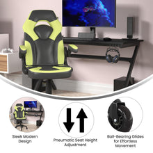 Load image into Gallery viewer, X10 Gaming Chair Racing Computer Chair, Neon Green/Black LeatherSoft