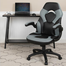 Load image into Gallery viewer, X10 Gaming Chair Racing Office Computer Swivel Chair, Gray/Black LeatherSoft