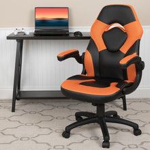 Load image into Gallery viewer, X10 Gaming Chair Racing Office Computer Swivel Chair, Orange/Black LeatherSoft