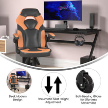 Load image into Gallery viewer, X10 Gaming Chair Racing Office Computer Chair, Orange/Black LeatherSoft