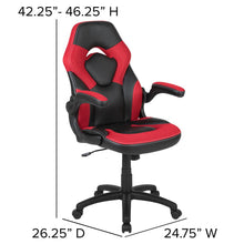 Load image into Gallery viewer, X10 Gaming Chair Racing Office Computer Swivel Chair, Red/Black LeatherSoft