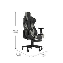 Load image into Gallery viewer, X30 Gaming Chair Racing Computer Chair with Back, Slide-Out Footrest, in Gray