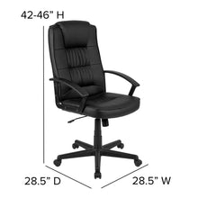 Load image into Gallery viewer, Flash Fundamentals High Back Black Task Office Chair with Arms
