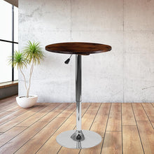 Load image into Gallery viewer, 23.5'' Round Pine Wood Table (Adjustable Range 26.25'' - 35.5'')