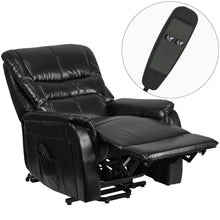 Load image into Gallery viewer, Black LeatherSoft Remote Powered Lift Recliner for Elderly