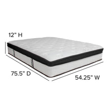 Load image into Gallery viewer, 12 Inch Memory Foam, Pocket Spring Mattress, Full Mattress in a Box