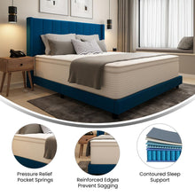 Load image into Gallery viewer, King Mattress in a Box 14 Inch, Memory Foam Hybrid Pocket Spring Mattress